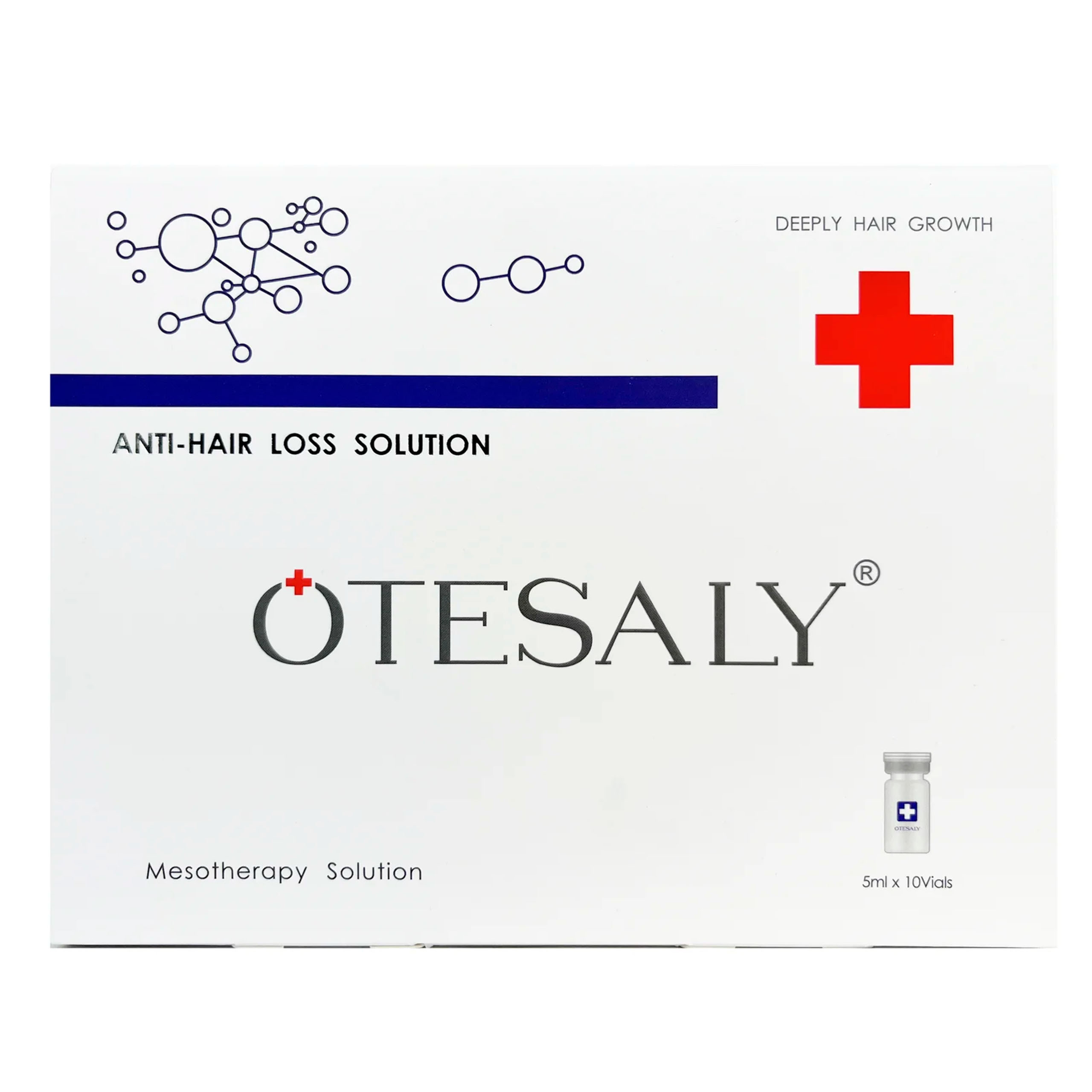 OTESALY ANTI HAIR LOSS SOLUTION 5 ml, Tratamiento Anticaída Capilar, Estimulación del Crecimiento y Fortalecimiento del Cabello Profesional Estético