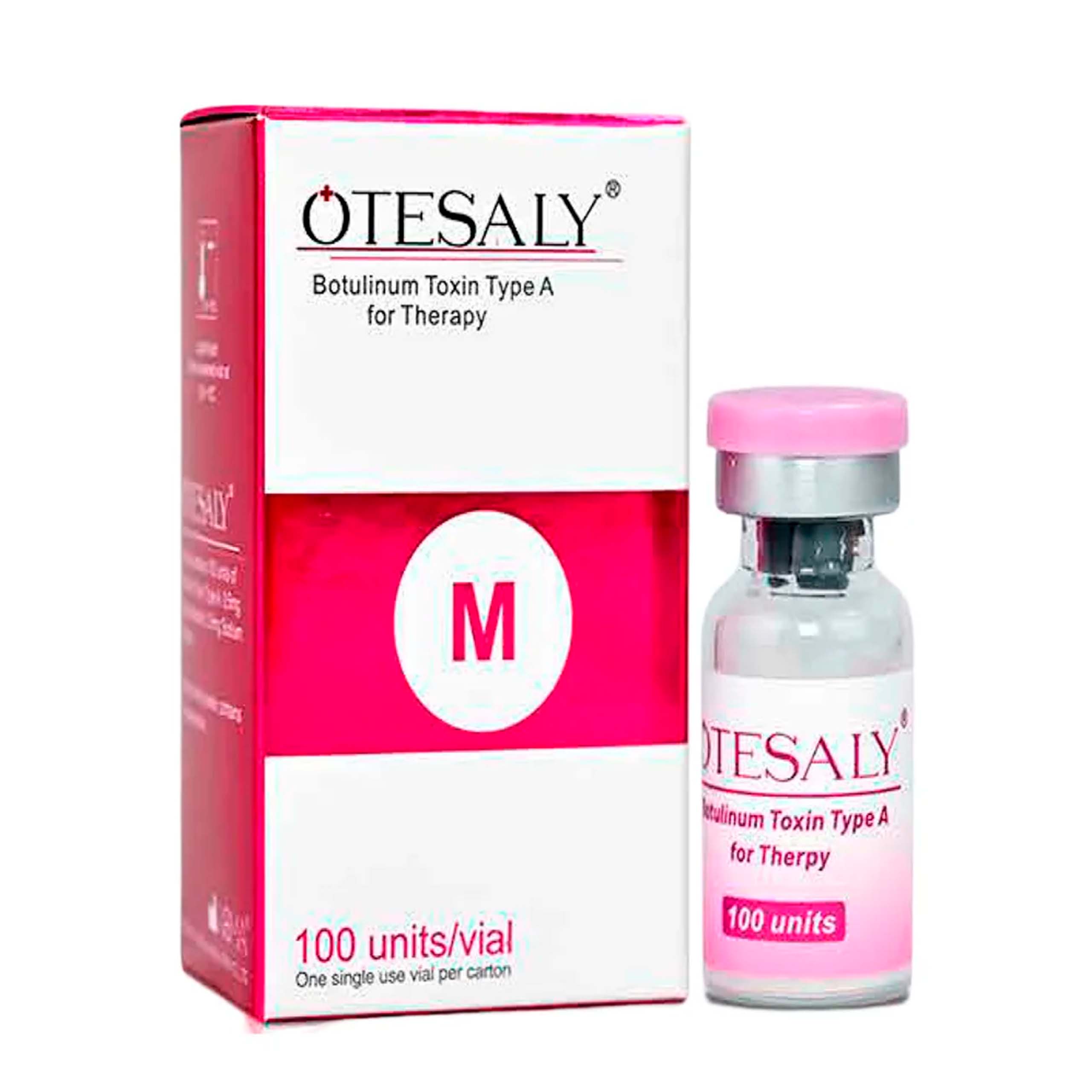 OTESALY 100 Type A Toxina Botulínica 100 IU, Reducción de Arrugas Dinámicas y Líneas de Expresión, Rejuvenecimiento Facial Natural, Uso Profesional Estético