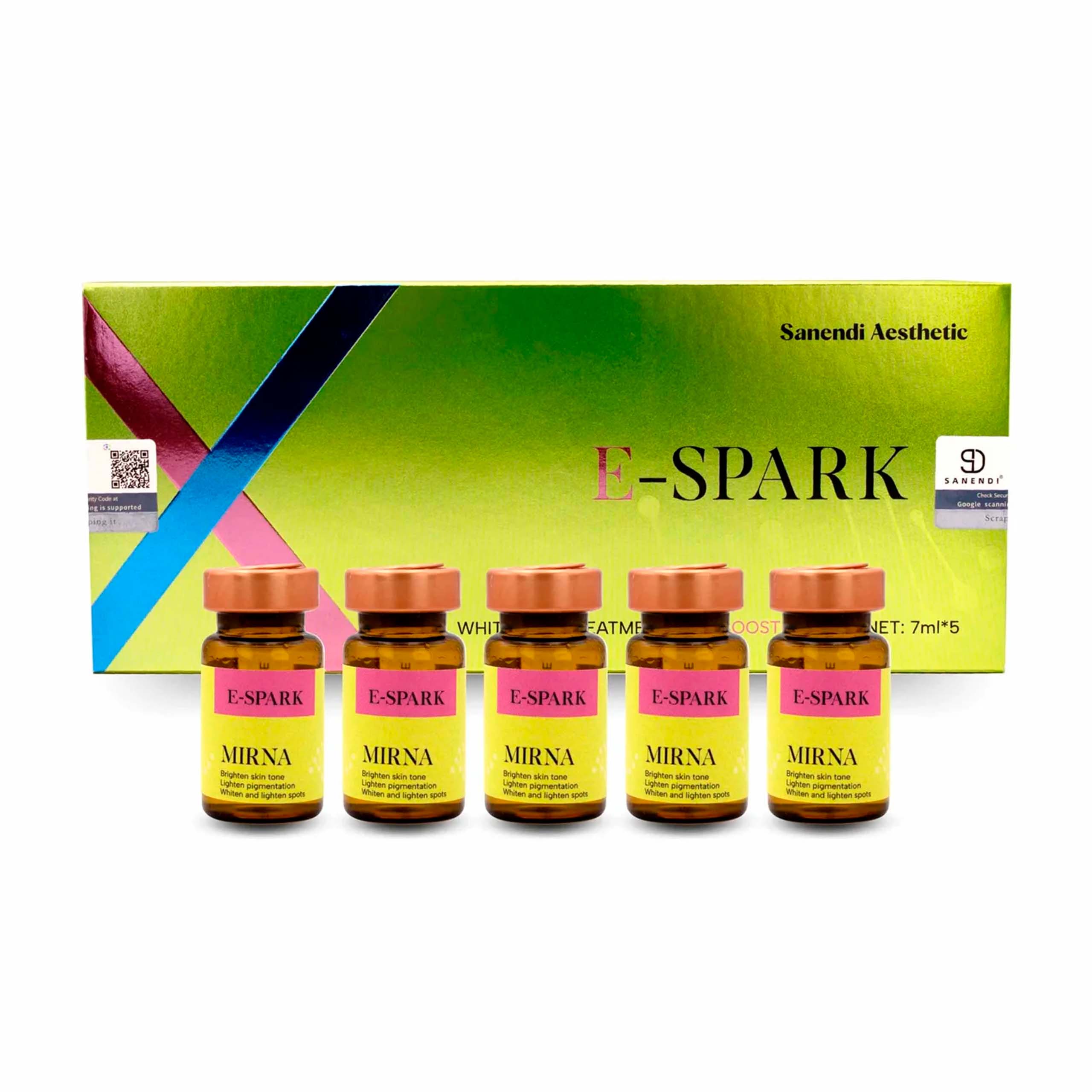 EXOSOMAS SANENDI E-SPARK Bioestimulador Despigmentante 1x7ml, Blanqueamiento y Rejuvenecimiento Facial Profesional