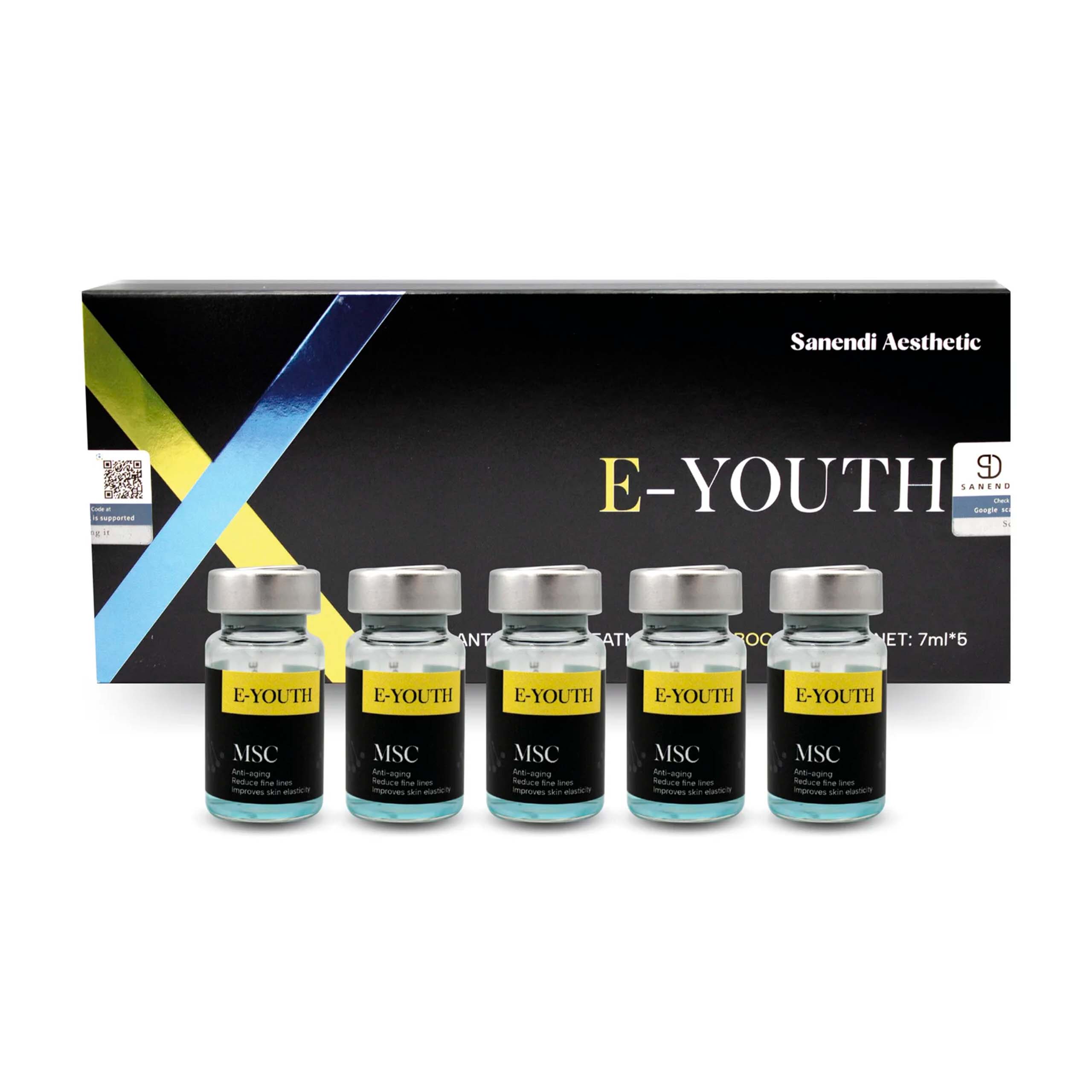 EXOSOMAS SANENDI E-YOUTH Bioestimulador Rejuvenecedor 1x7ml, Efecto Lifting y Antienvejecimiento Celular Profesional